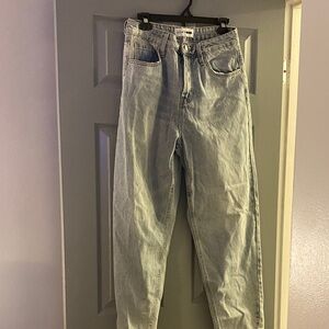 Fashion Nova High Rise Light Wash Jeans